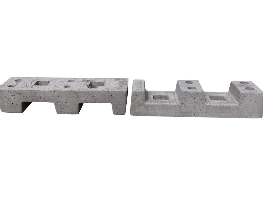 Fod beton til byggepladshegn - Backner ApS