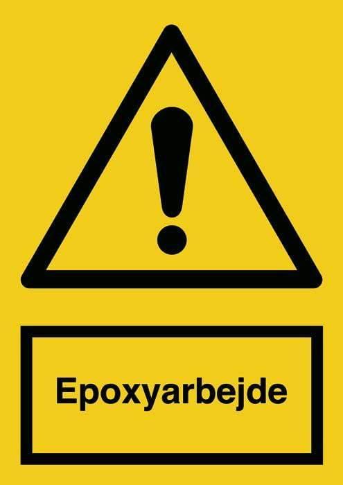 Advarselsskilt, Epoxyarbejde - Backner ApS