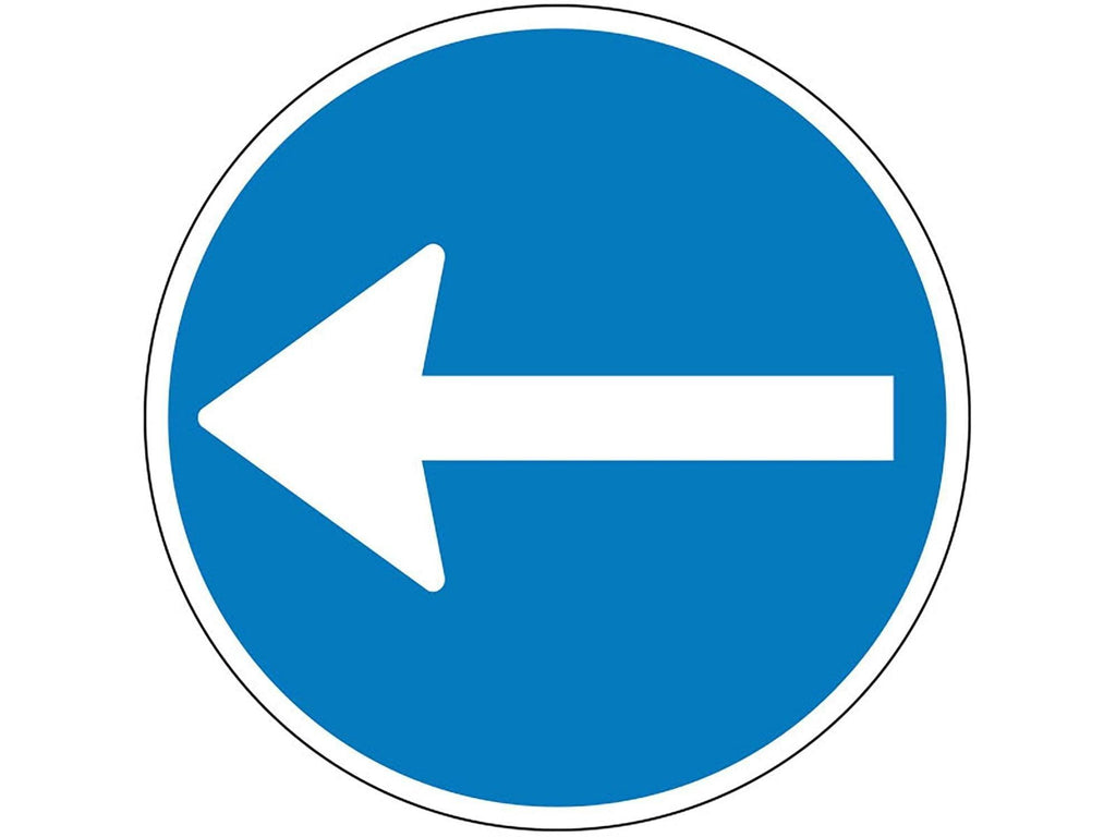 Påbudstavle, Påbudt kørselsretning - Backner ApS