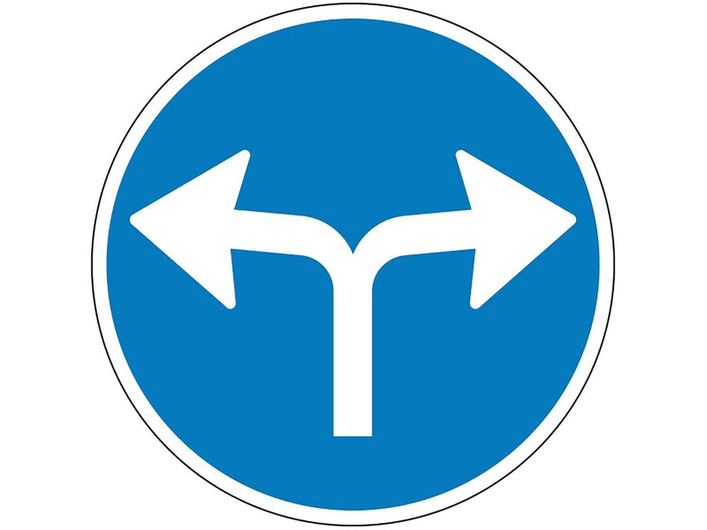 Påbudstavle, Påbudt kørselsretning - Backner ApS