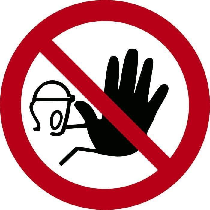 Forbudsskilt, Adgang forbudt på byggepl. - Backner ApS