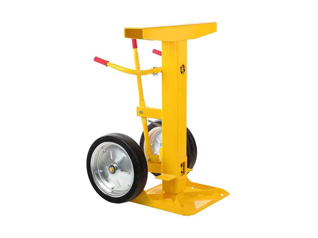 Trailerstøtte H 1025 - 1345 mm. Gul - Backner ApS