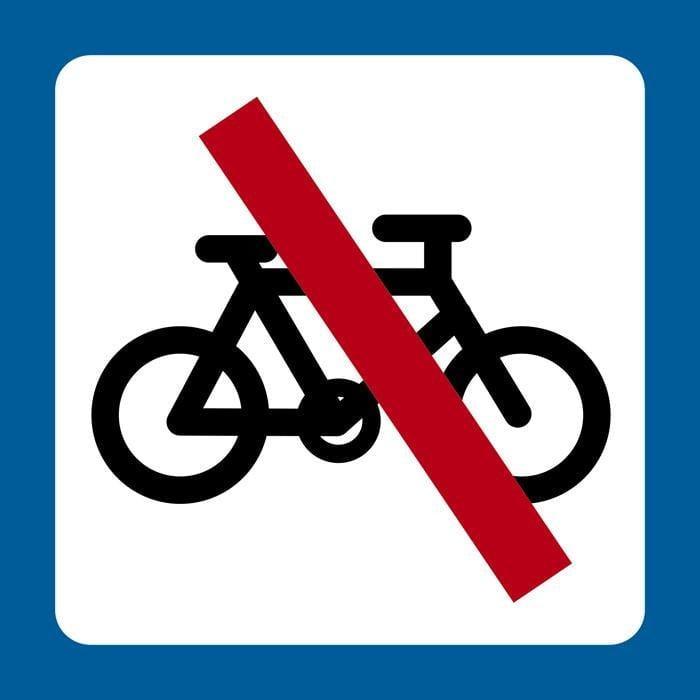 Piktogr. Cykel forbudt - Backner ApS