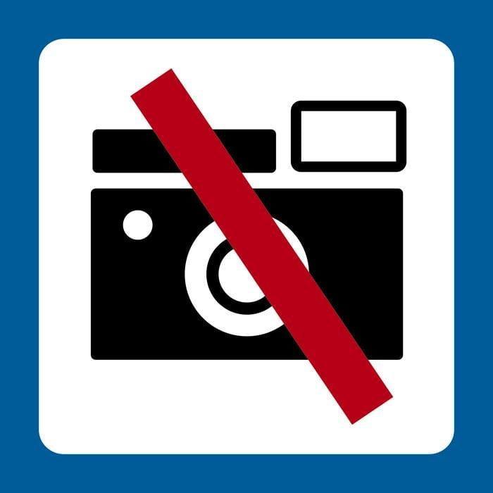 Piktogr. Fotografering forbudt - Backner ApS