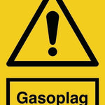 Advarselsskilt, Gasoplag - Backner ApS