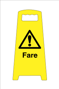 Fritstående skilt, Fare - Backner ApS