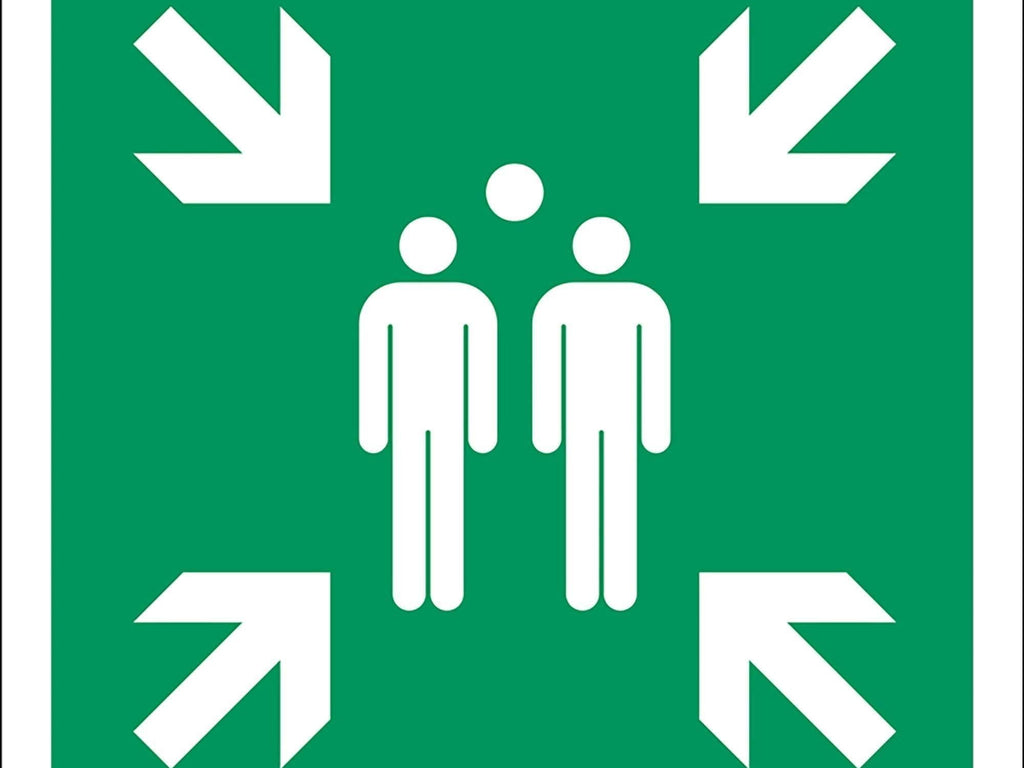 Henv. skilt,Samlingspunkt u/tekst - Backner ApS