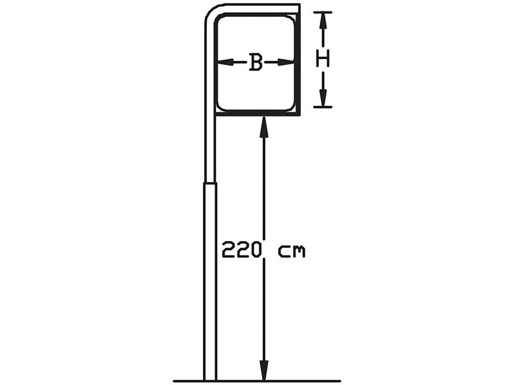 Galgestander 500x500 mm Ø60 mm - Backner ApS