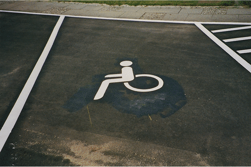 Premark, invalidesymbol, Højde 1000 mm