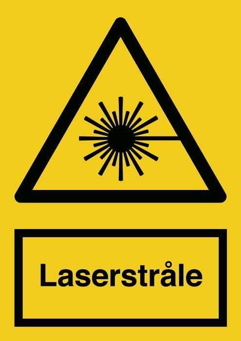 Advarselsskilt, Laserstråle, - Backner ApS