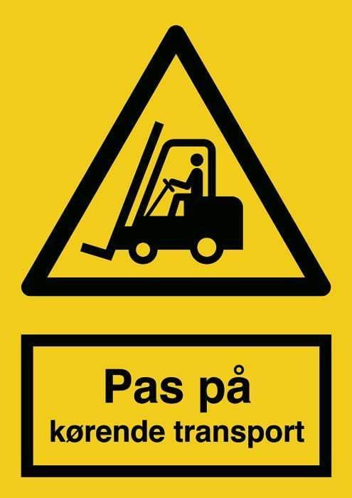 Advarselsskilt, Kørende transport - Backner ApS