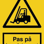 Advarselsskilt, Kørende transport - Backner ApS