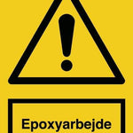 Advarselsskilt, Epoxyarbejde - Backner ApS