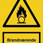 Advarselsskilt, Brandnærende, - Backner ApS