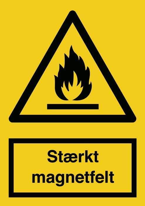 Advarselsskilt, Stærkt magnetfelt - Backner ApS