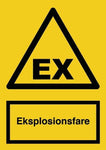 Advarselsskilt, Eksplosionsfare - Backner ApS
