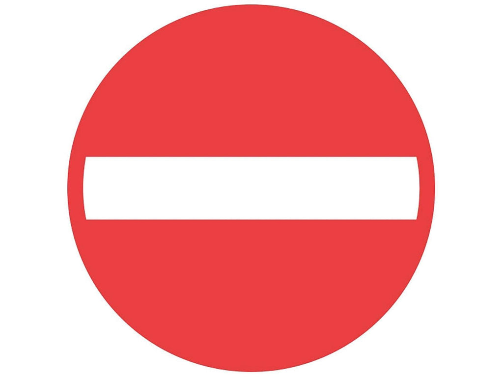 Forbudstavle, indkørsel forbudt - Backner ApS