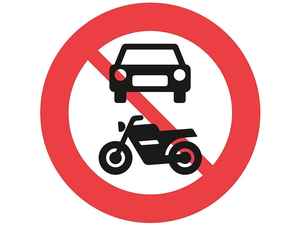 Forbudstavle, Motorkøretøj,traktor/motorred forbudt - Backner ApS