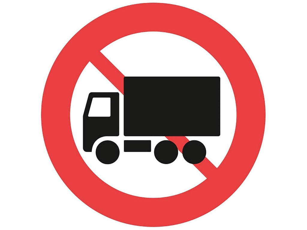 Forbudstavle, lastbil forbudt - Backner ApS