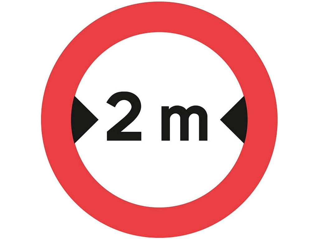 Forbudstavle, Køretøjsbredde - Backner ApS