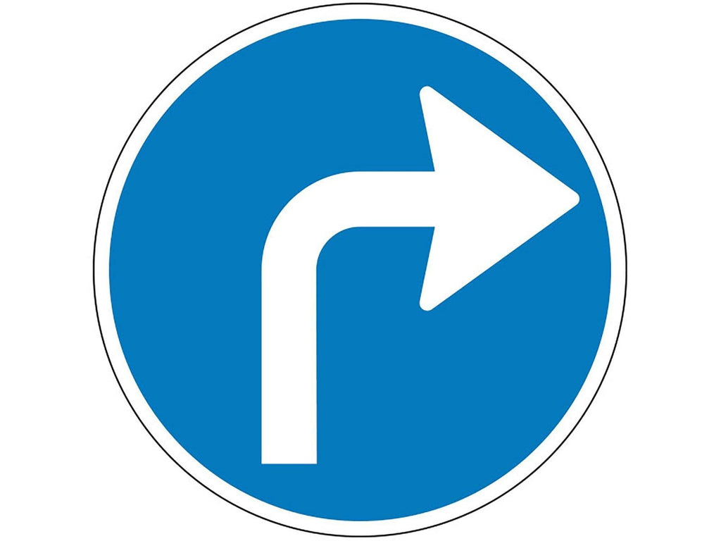 Påbudstavle, Påbudt kørselsretning - Backner ApS
