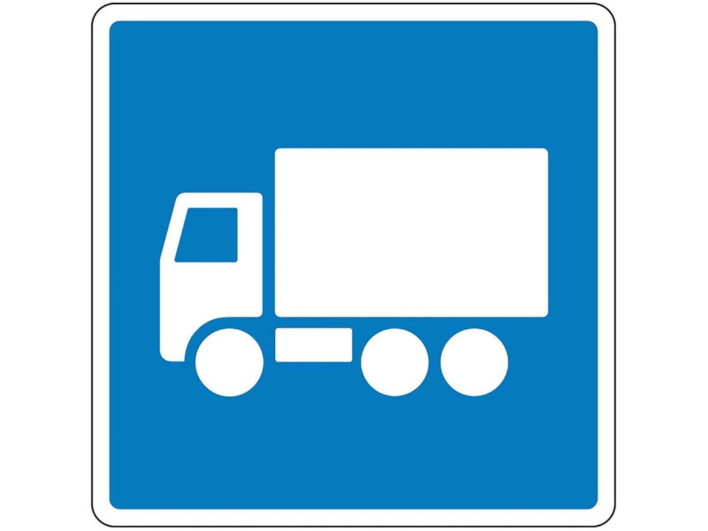 Oplysingstavler, Anbefalet rute for lastbiler V - Backner ApS