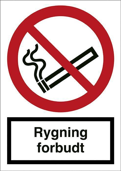 Forbudsskilt, Rygning forbudt - Backner ApS