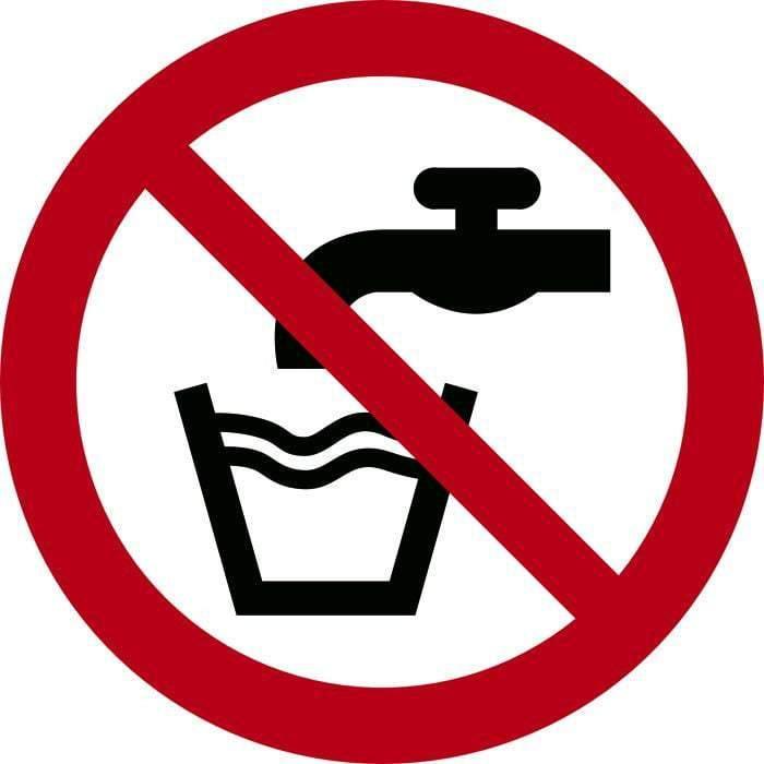 Forbudsskilt, Ikke drikkevand, - Backner ApS