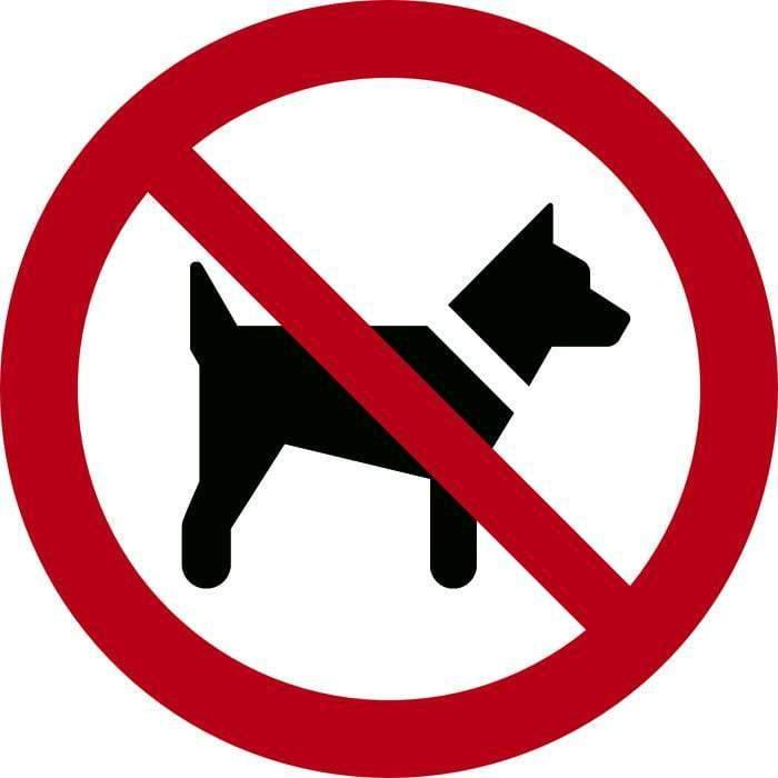 Forbudsskilt, Hunde forbudt - Backner ApS