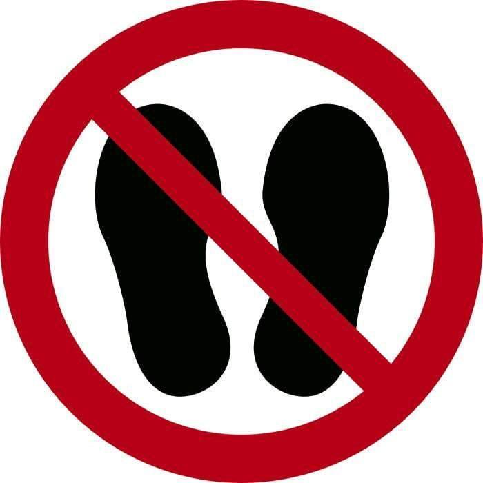 Forbudsskilt, Sko forbudt - Backner ApS