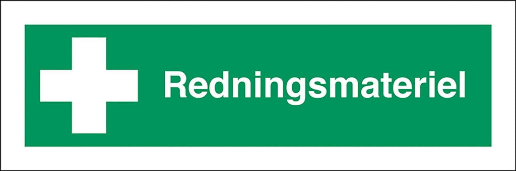 Henv.tekst, Redningsmateriel, - Backner ApS