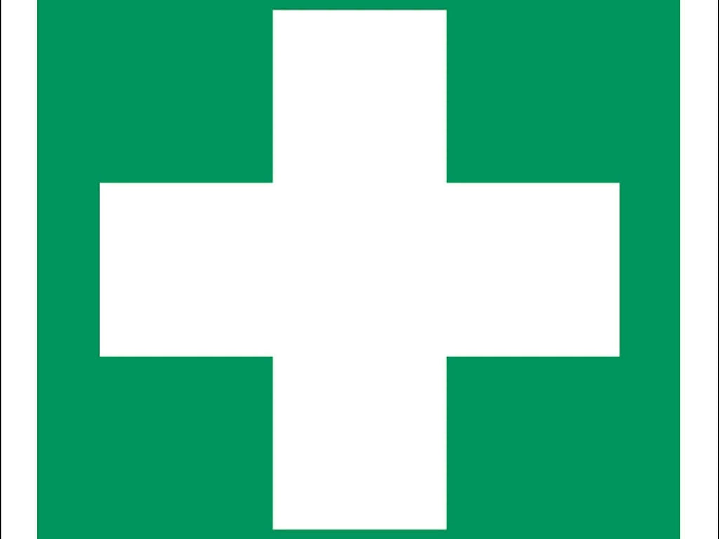 Henv. skilt, Førstehjælp u/tekst, - Backner ApS