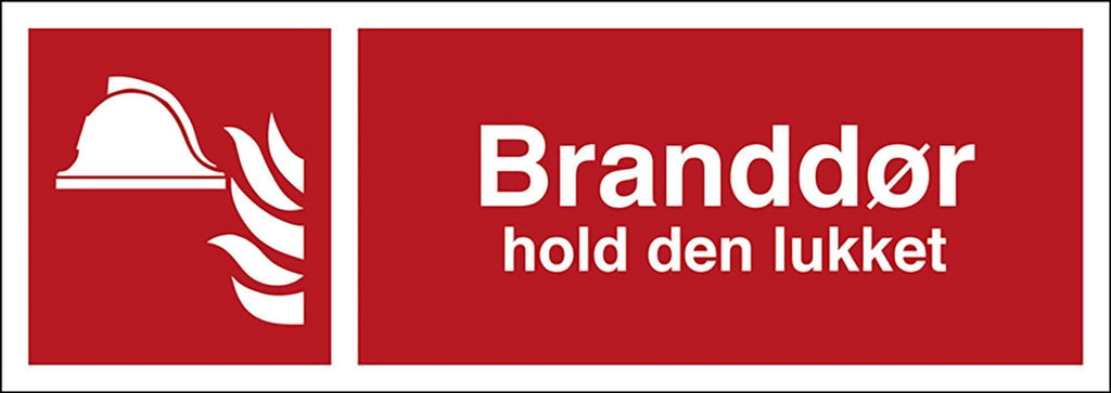 Brandtekst, Branddør - Backner ApS