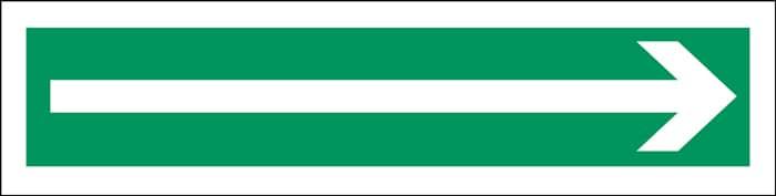 Henv. skilt,Lang pil