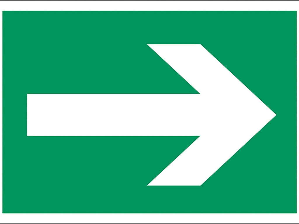 Henv. skilt, Pil, - Backner ApS