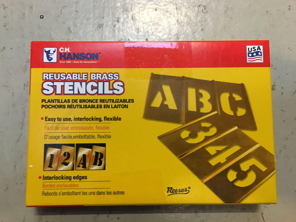 Messingskabelon, Bogstaver A-Z, Box - Backner ApS