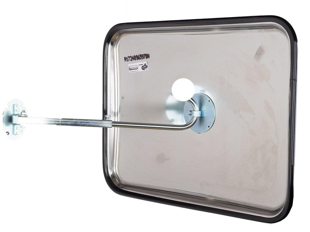 Stålspejl HF IN firkantet - Backner ApS