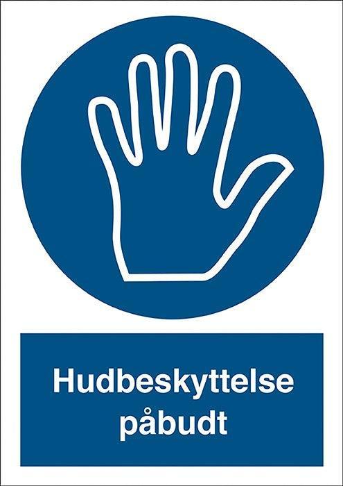 Påbudsskilt, Hudbeskyt. påbudt - Backner ApS
