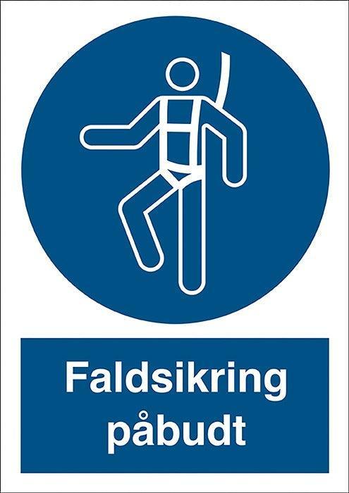 Påbudsskilt, Faldsikring påbudt - Backner ApS