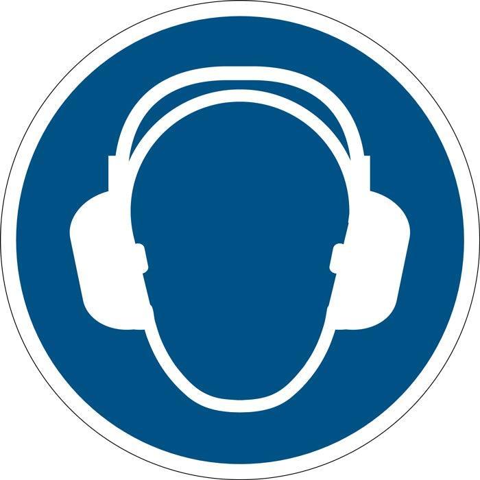 Påbudsskilt, Høreværn påbudt - Backner ApS