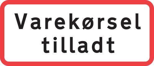 Undertavle, varekørsel tilladt - Backner ApS