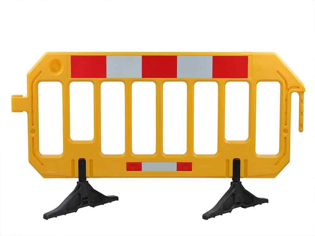 Afspærringsgitter, Gul, reflekser 1000 x 2000 - Backner ApS