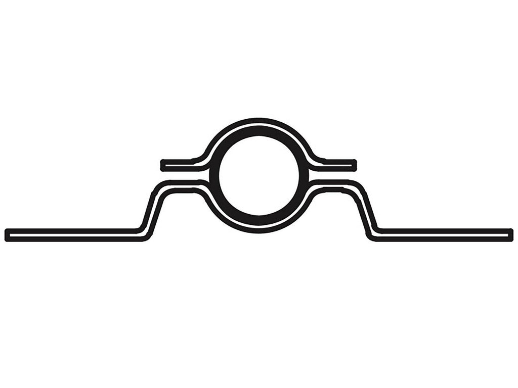 Beslag til Ø60 rør, 180mm galv. - Backner ApS