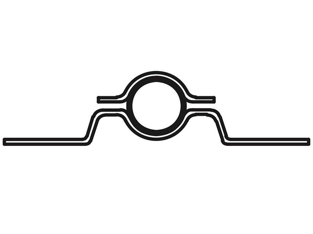 Beslag til Ø60 rør, 480mm galv. - Backner ApS