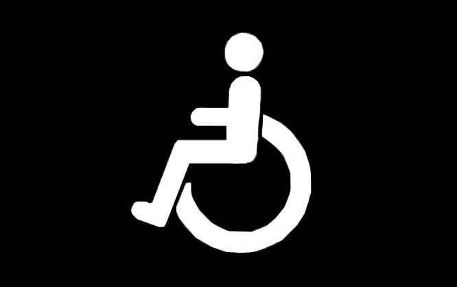 Premark, invalidesymbol, Højde 1000 mm - Backner ApS