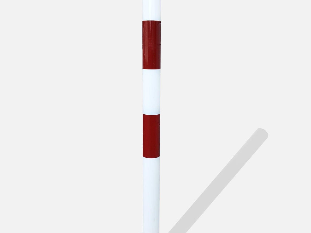 Stolpe nedfældbar Ø 60 H 1000 Rød/Hvid - Backner ApS