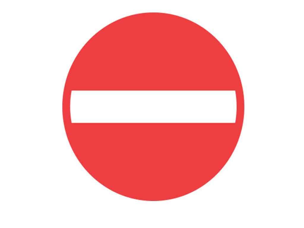 Premark, adgang forbudt, Ø 1000 mm - Backner ApS