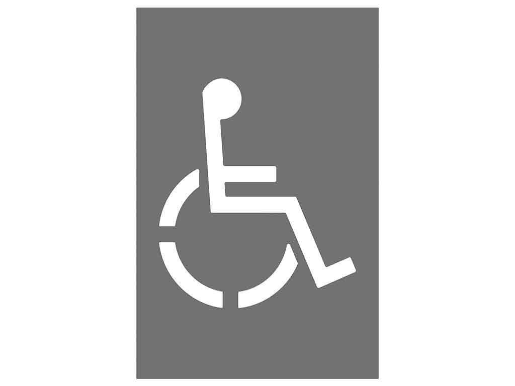 Kunststofskabelon, Invalide - Backner ApS