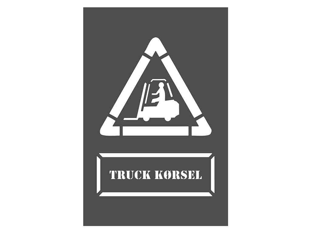 Kunststofskabelon, Truck - Backner ApS