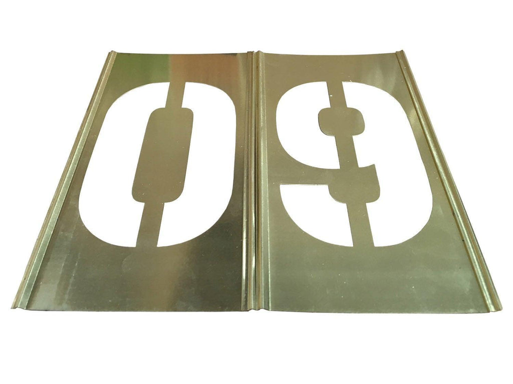 Messingskabelon, Tal 0-9, Box - Backner ApS